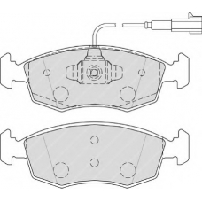 FSL4353 FERODO Комплект тормозных колодок, дисковый тормоз