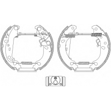 8DB 355 004-811 HELLA PAGID Комплект тормозных колодок