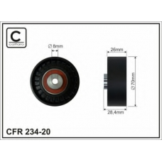 234-20 CAFFARO Паразитный / ведущий ролик, поликлиновой ремень