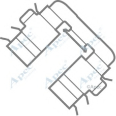 KIT418 APEC Комплектующие, тормозные колодки