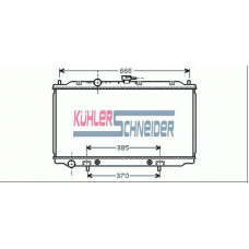 1600731 KUHLER SCHNEIDER Радиатор, охлаждение двигател