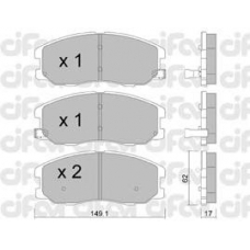 822-778-0 CIFAM Комплект тормозных колодок, дисковый тормоз