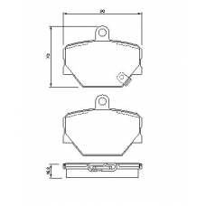 0 986 424 471 BOSCH Комплект тормозных колодок, дисковый тормоз