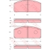GDB110 TRW Комплект тормозных колодок, дисковый тормоз