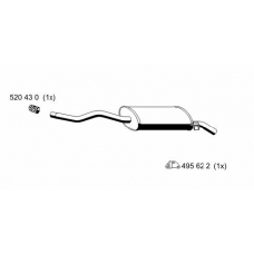 522069 ERNST Глушитель выхлопных газов конечный