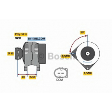 0 986 081 340 BOSCH Генератор