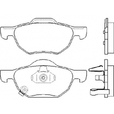 MDB2599 MINTEX Комплект тормозных колодок, дисковый тормоз