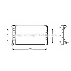 FTA2212 AVA Радиатор, охлаждение двигателя