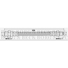 BBH6378 BORG & BECK Тормозной шланг