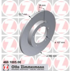 460.1005.00 ZIMMERMANN Тормозной диск