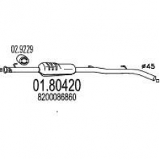 01.80420 MTS Средний глушитель выхлопных газов