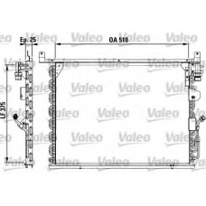 816878 VALEO Конденсатор, кондиционер