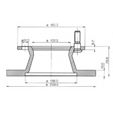 BDC4242 QUINTON HAZELL Тормозной диск