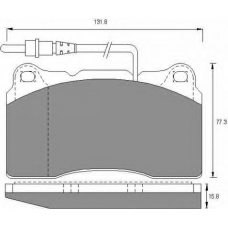 AC687481D AC Delco Комплект тормозных колодок, дисковый тормоз