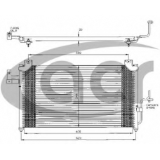 300386 ACR Конденсатор, кондиционер