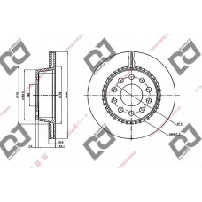 BD1925 DJ PARTS Тормозной диск