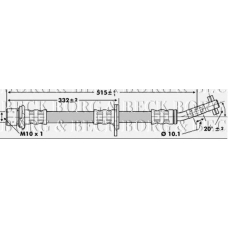 BBH6750 BORG & BECK Тормозной шланг