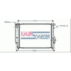 1406201 KUHLER SCHNEIDER Радиатор, охлаждение двигател