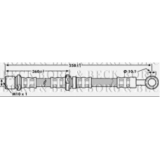 BBH7191 BORG & BECK Тормозной шланг