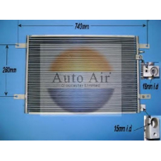 16-1320 AUTO AIR GLOUCESTER Конденсатор, кондиционер