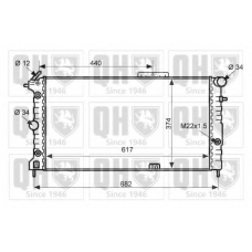 QER2474 QUINTON HAZELL Радиатор, охлаждение двигателя
