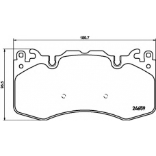 8DB 355 016-151 HELLA Комплект тормозных колодок, дисковый тормоз