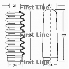 FSG3004 FIRST LINE Пыльник, рулевое управление