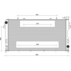 350213862000 MAGNETI MARELLI Радиатор, охлаждение двигател