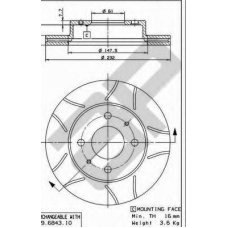 X 24630 AP Тормозной диск