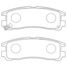 ASN-185 AISIN Комплект тормозных колодок, дисковый тормоз