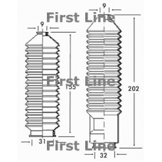 FSG3131 FIRST LINE Пыльник, рулевое управление