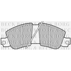 BBP1183 BORG & BECK Комплект тормозных колодок, дисковый тормоз