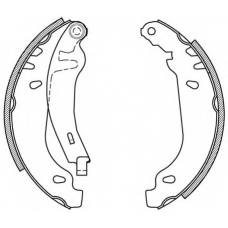 BSA2165.00 OPEN PARTS Комплект тормозных колодок