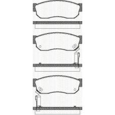 8110 14035 TRISCAN Комплект тормозных колодок, дисковый тормоз