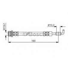 1 987 476 338 BOSCH Тормозной шланг