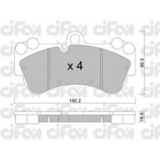 822-653-0 CIFAM Комплект тормозных колодок, дисковый тормоз
