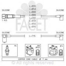 4.9310 FACET Комплект проводов зажигания