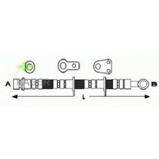 38-0067 KAGER Тормозной шланг