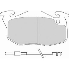 FD6371A NECTO Комплект тормозных колодок, дисковый тормоз