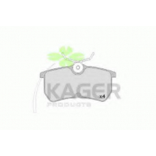 35-0098 KAGER Комплект тормозных колодок, дисковый тормоз