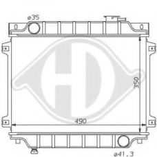 8120111 DIEDERICHS Радиатор, охлаждение двигателя