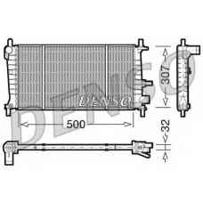 DRM10041 DENSO Радиатор, охлаждение двигателя
