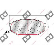 BP1783 DJ PARTS Комплект тормозных колодок, дисковый тормоз