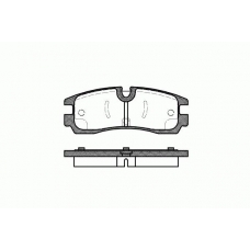 0566.30 REMSA Комплект тормозных колодок, дисковый тормоз