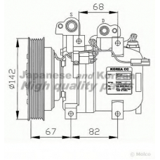 SY55-01S ASHUKI Компрессор, кондиционер