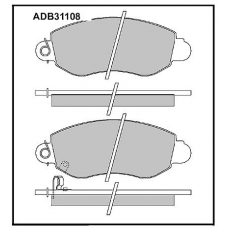 ADB31108 Allied Nippon Тормозные колодки