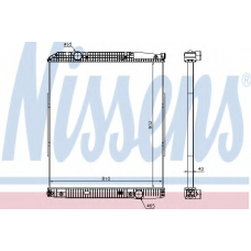 626530 NISSENS Радиатор, охлаждение двигателя