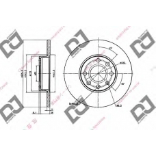 BD1982 DJ PARTS Тормозной диск