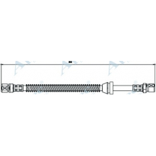 HOS3813 APEC Тормозной шланг