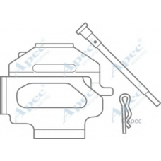 KIT416 APEC Комплектующие, тормозные колодки